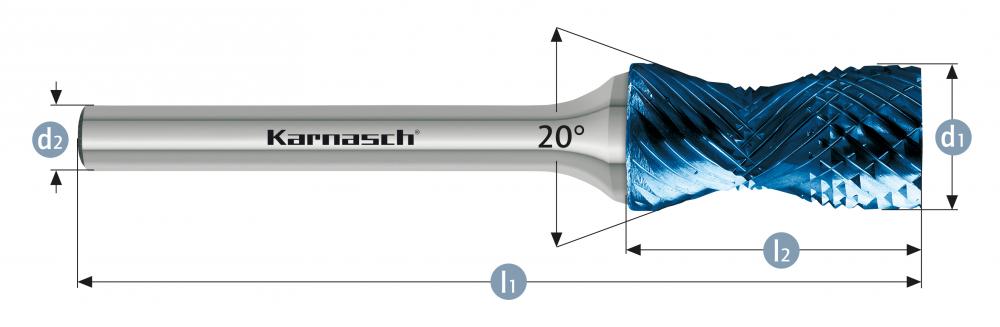 Tungsten carbide burr - BLUE-TEC