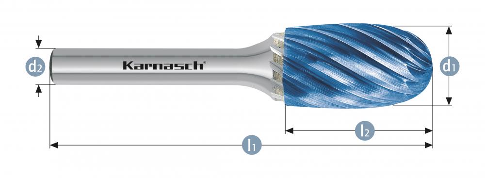 Tungsten carbide burr - BLUE-TEC