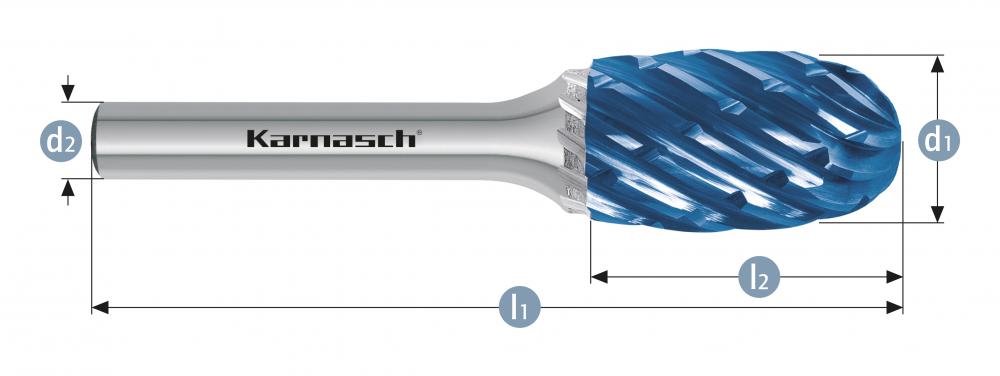 Tungsten carbide burr - BLUE-TEC