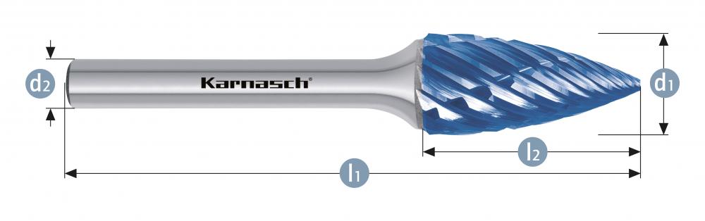 Tungsten carbide burr - BLUE-TEC