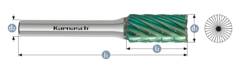 Tungsten carbide burr GREEN-TEC