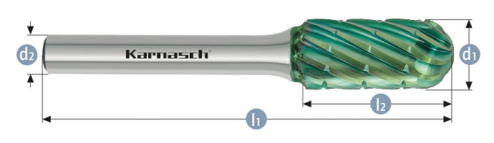 Tungsten carbide burr GREEN-TEC