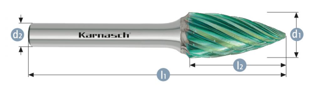 Tungsten carbide burr GREEN-TEC