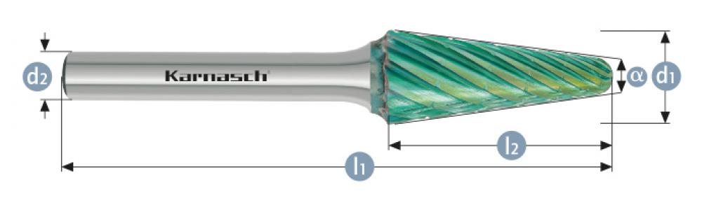 Tungsten carbide burr GREEN-TEC