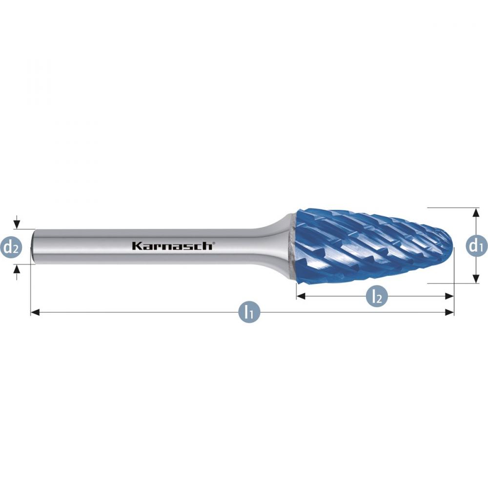 Tungsten carbide burr - BLUE-TEC