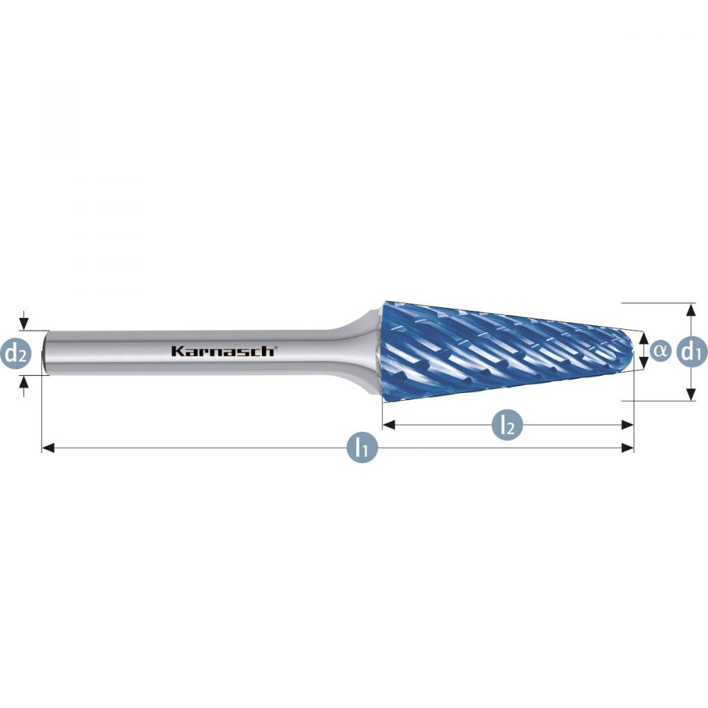 Tungsten carbide burr - BLUE-TEC