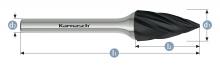 Karnasch 115065.085 - Tungsten carbide burr - BLACK-TEC