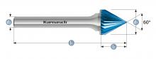 Karnasch 115100.020 - Tungsten carbide burr - BLUE-TEC