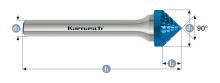 Karnasch 115111.045 - Tungsten carbide burr - BLUE-TEC