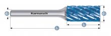 Karnasch 116041.025 - Tungsten carbide burr - BLUE-TEC