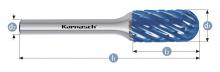 Karnasch 116043.025 - Tungsten carbide burr - BLUE-TEC