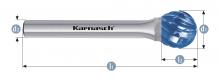 Karnasch 116044.025 - Tungsten carbide burr - BLUE-TEC