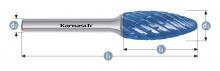 Karnasch 116048.025 - Tungsten carbide burr - BLUE-TEC