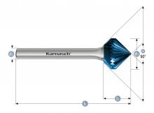 Karnasch 116063.100 - Tungsten carbide burr - BLUE-TEC