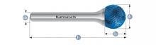 Karnasch 116083.080 - Tungsten carbide burr BLUE-TEC