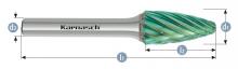 Karnasch 116095.050 - Tungsten carbide burr GREEN-TEC