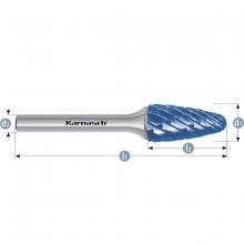 Karnasch 116046.025 - Tungsten carbide burr - BLUE-TEC