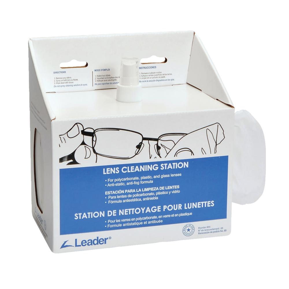 Small Maintenance Free lens cleaning station