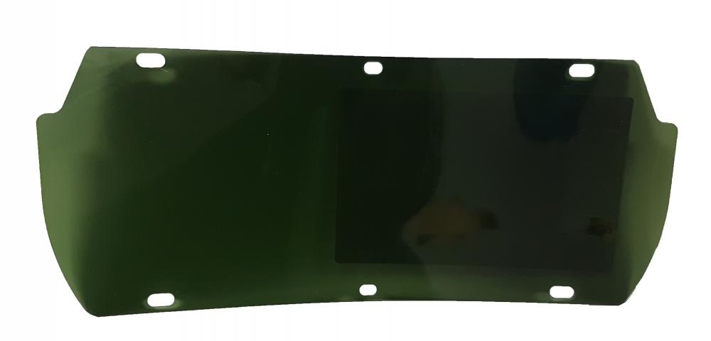 FaceTec Visor Green polycarbonate, flat