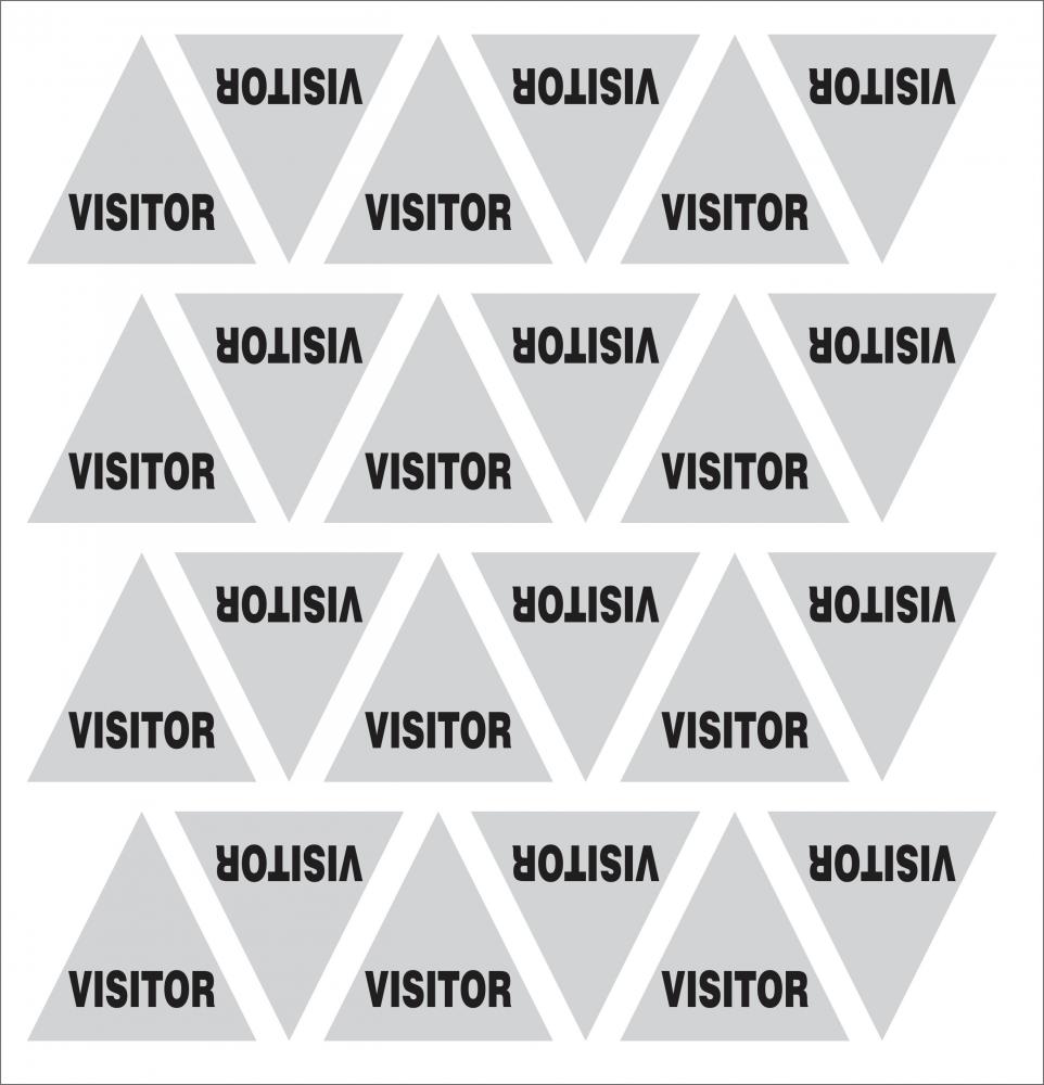 &#34;VISITOR&#34; Reflective triangle