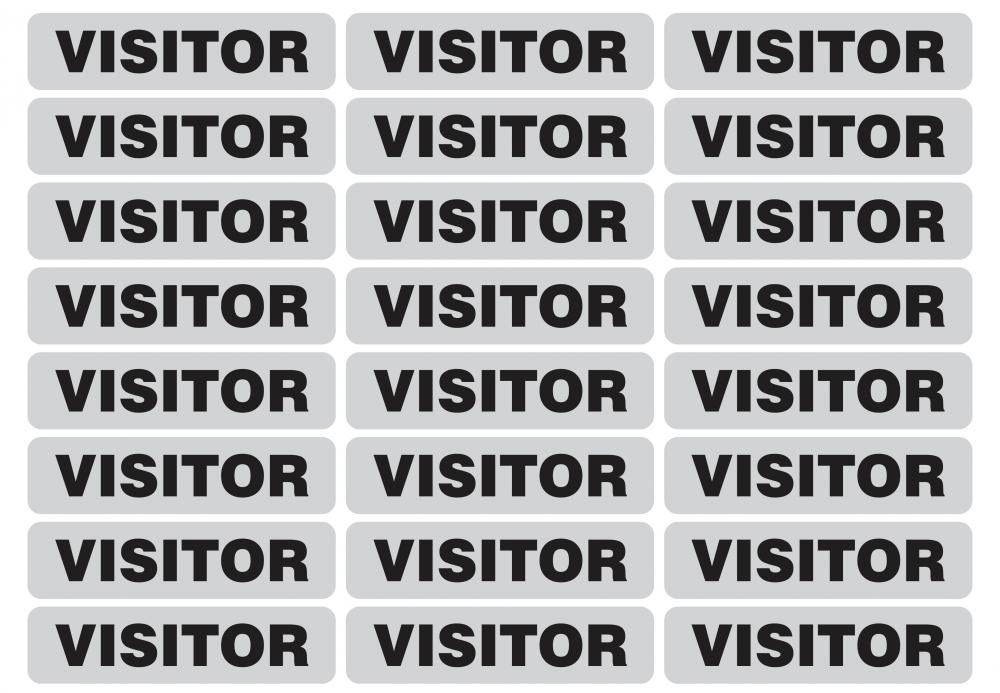 &#34;VISITOR&#34; Reflective strip