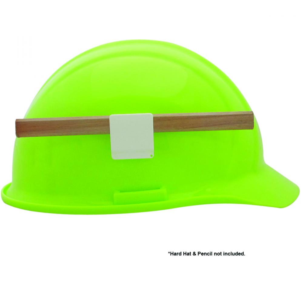 2010 Hard Hat Pencil Clip - White