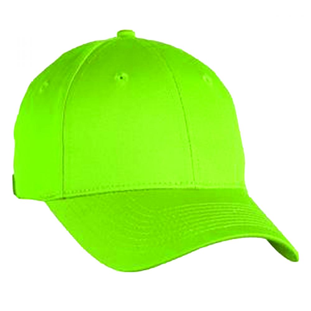 Baseball cap high viz lime green