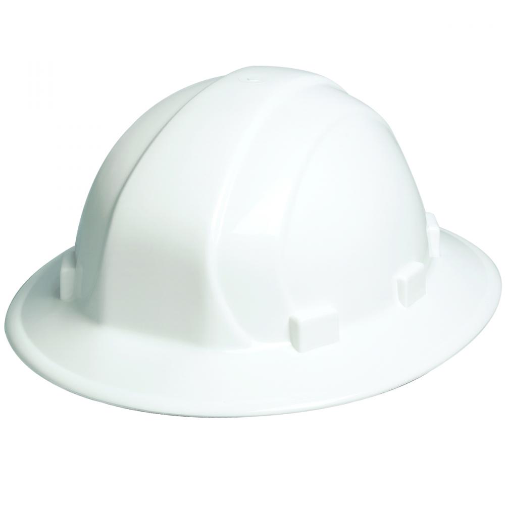 Omega II Full Brim Hardhat Type 1 Ratchet, White