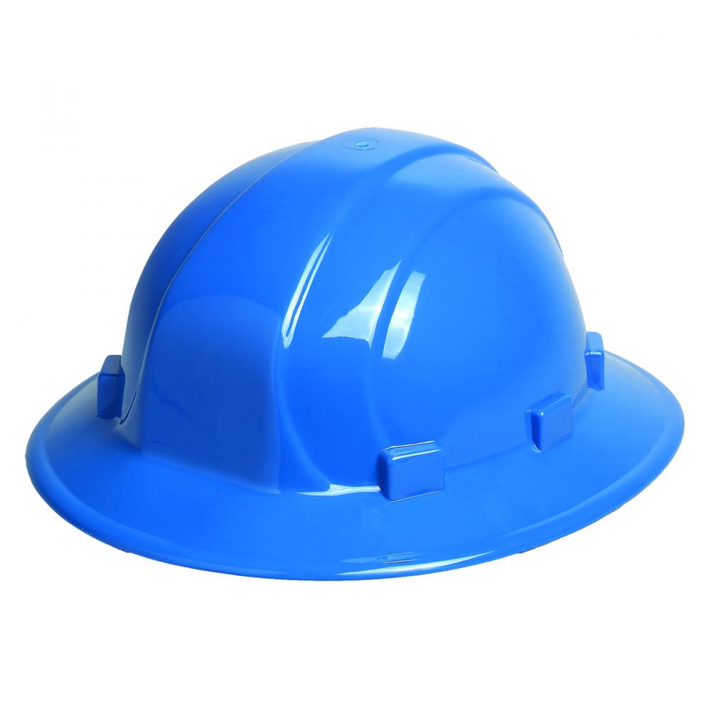 Omega II Full Brim Hardhat Type 1 Ratchet, Blue