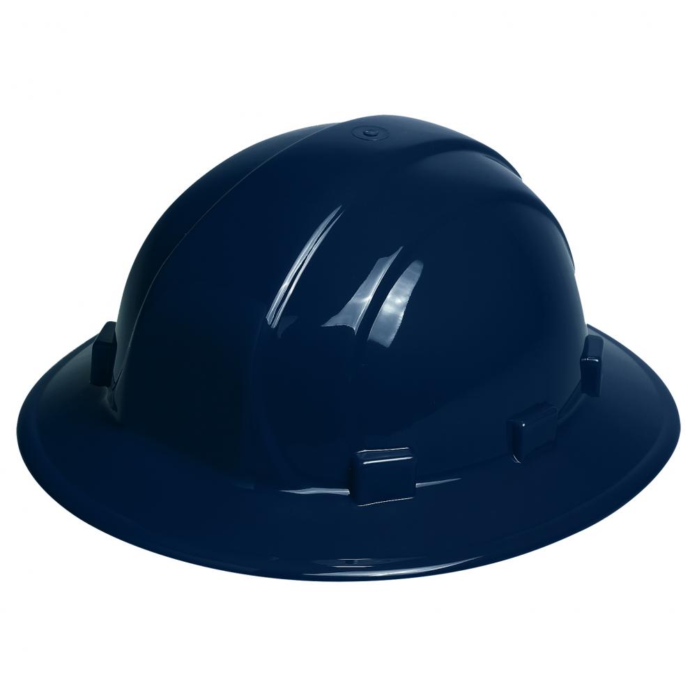 Omega II Full Brim Hardhat Type 1 Ratchet, Dark Blue