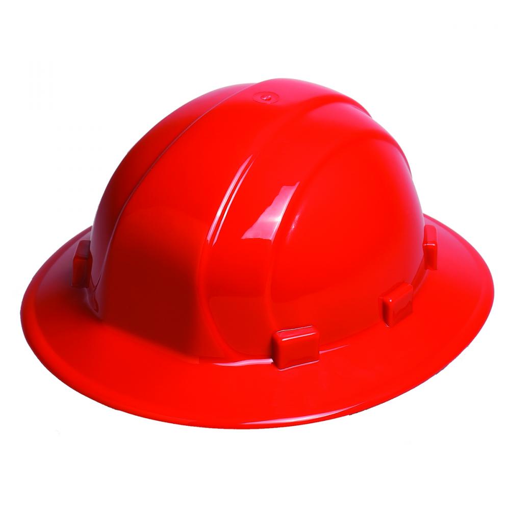 Omega II Full Brim Hardhat Type 1 Slide, Red