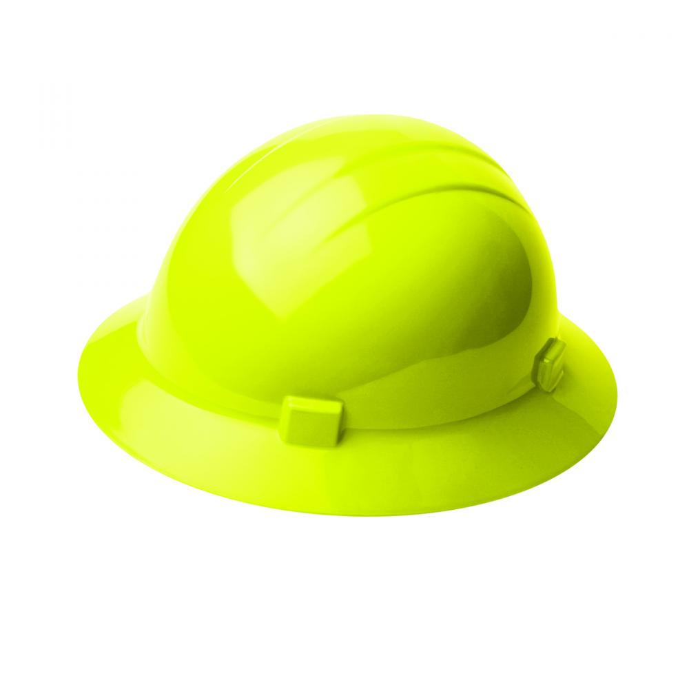 Liberty Full Brim Hardhat Type 2 Ratchet, Hi-Viz Lime