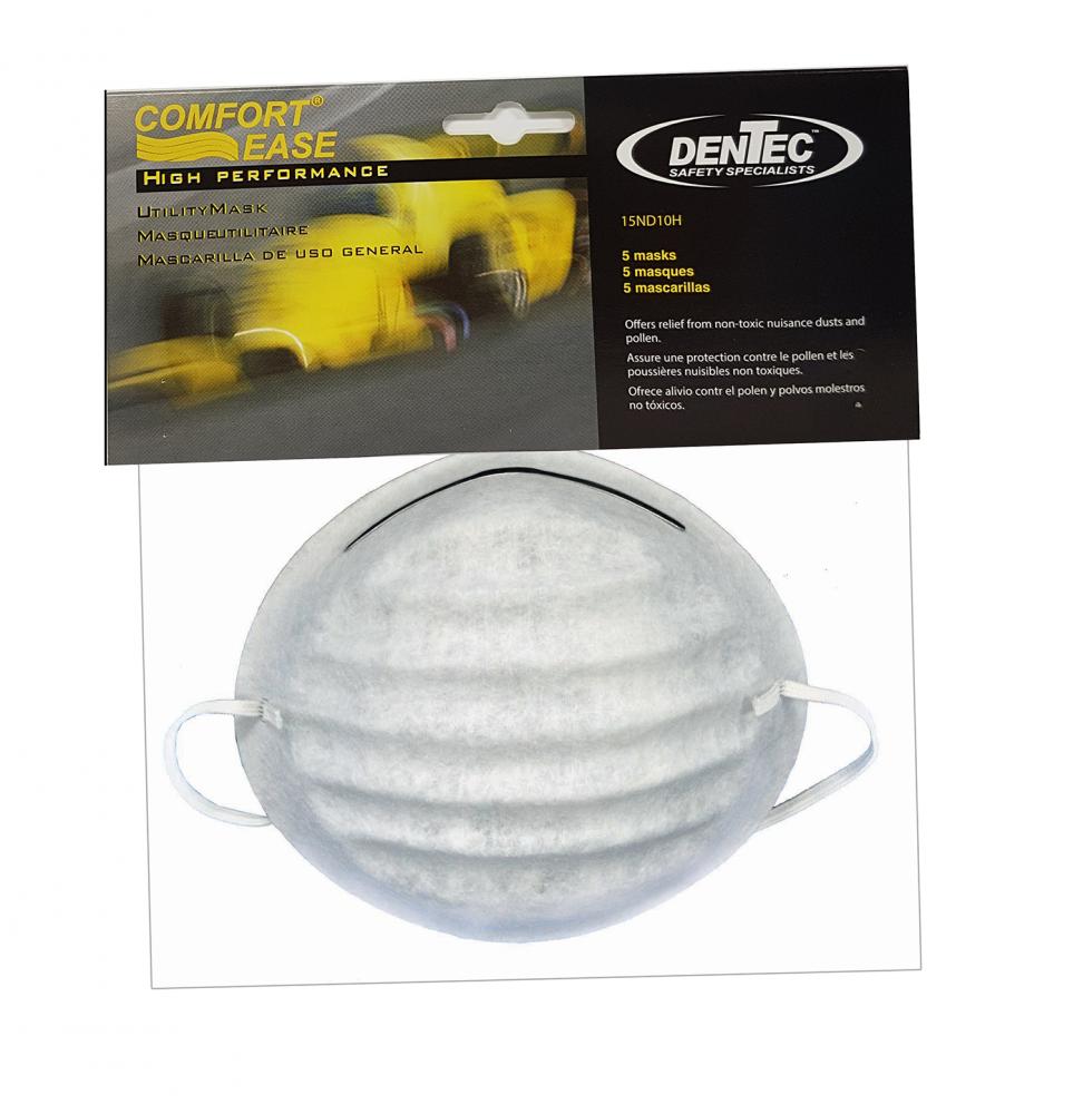 Comfort-Ease Utility Dust Masks 5/Bag 25/Case