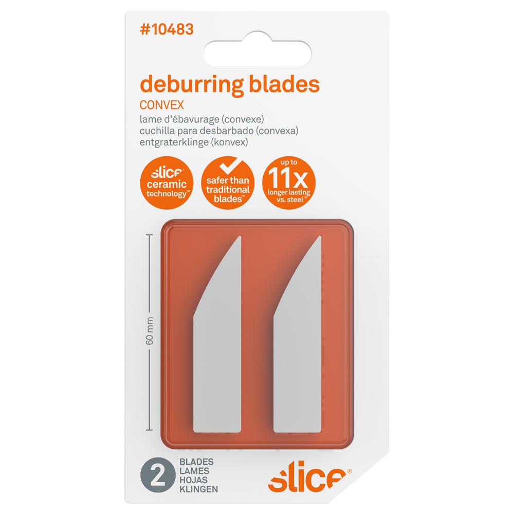 Slice Deburring Blades, Convex - 2/pack