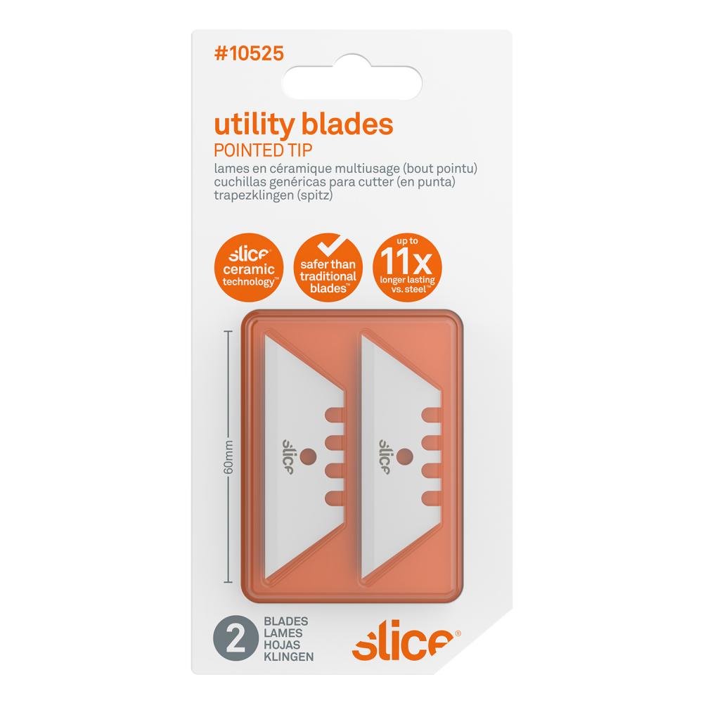 Slice Utility Pointed Tip Ceramic Blade (2 blades/pack)