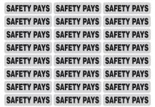 Dentec 13HL-SAFETY PAYS - "SAFETY PAYS" Reflective strip