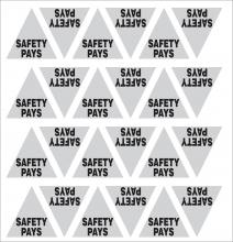 Dentec 13HL-TRI SAFETY PAYS - "SAFETY PAYS" Reflective triangle