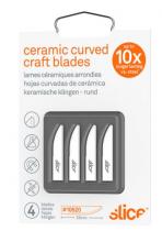 Dentec 2110520 - Slice Curved Edge Rounded Tip Ceramic Blade  (4 blades/pack)