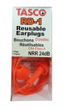 Dentec 7699004C - RD-1 Reusable Earplug With Cord In Clamshell