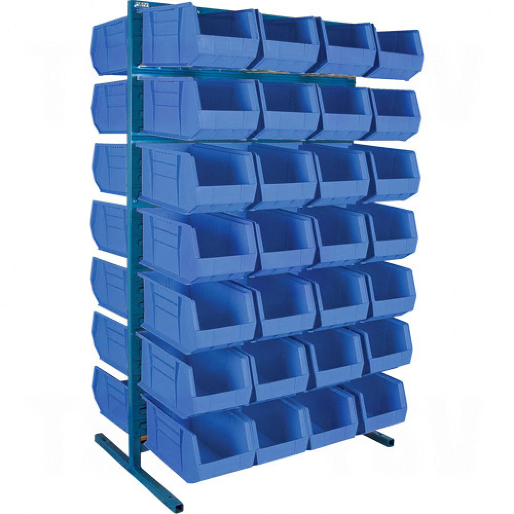 Stationary Bin Racks - Double-Sided - Rack/Bin Combination