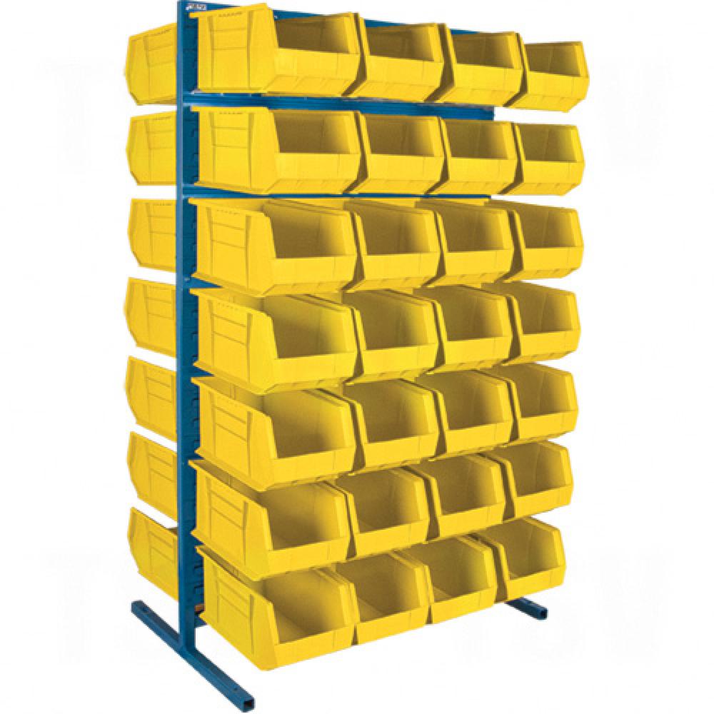 Stationary Bin Racks - Double-Sided - Rack/Bin Combination