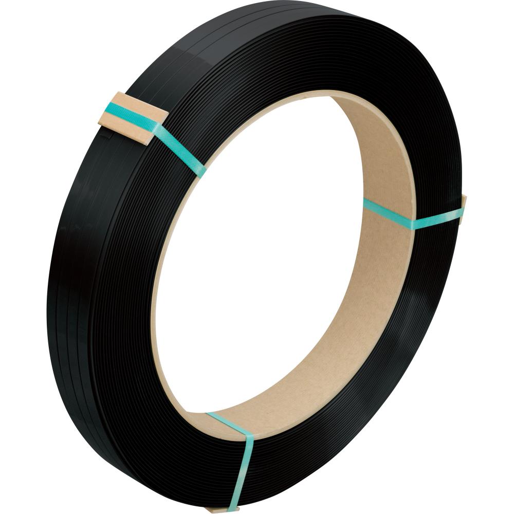 STRAPPING POLYESTER 1/2&#34;X .028, BLK, 3250&#39;,16X3