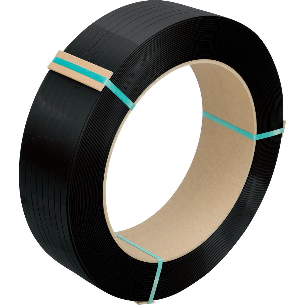 STRAPPING POLYESTER 1/2&#34;X .025, BLK, 5800&#39;,16X6