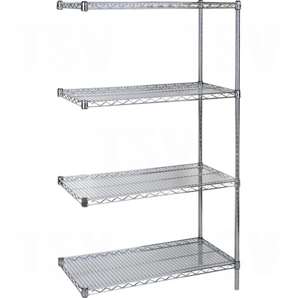 Standard-Duty Chromate Wire Shelving