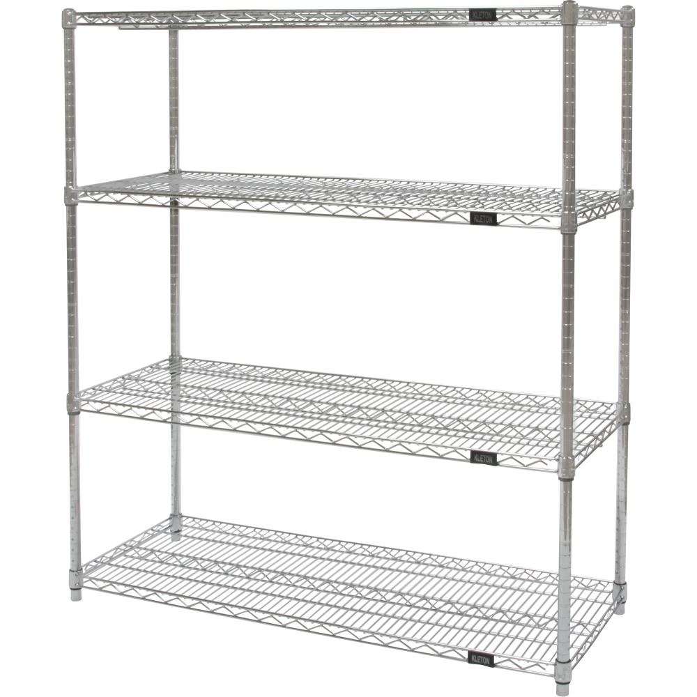 HD CHROME WIRE SHELF 18&#34;D X 48W X54&#34;H 4 SHELVES