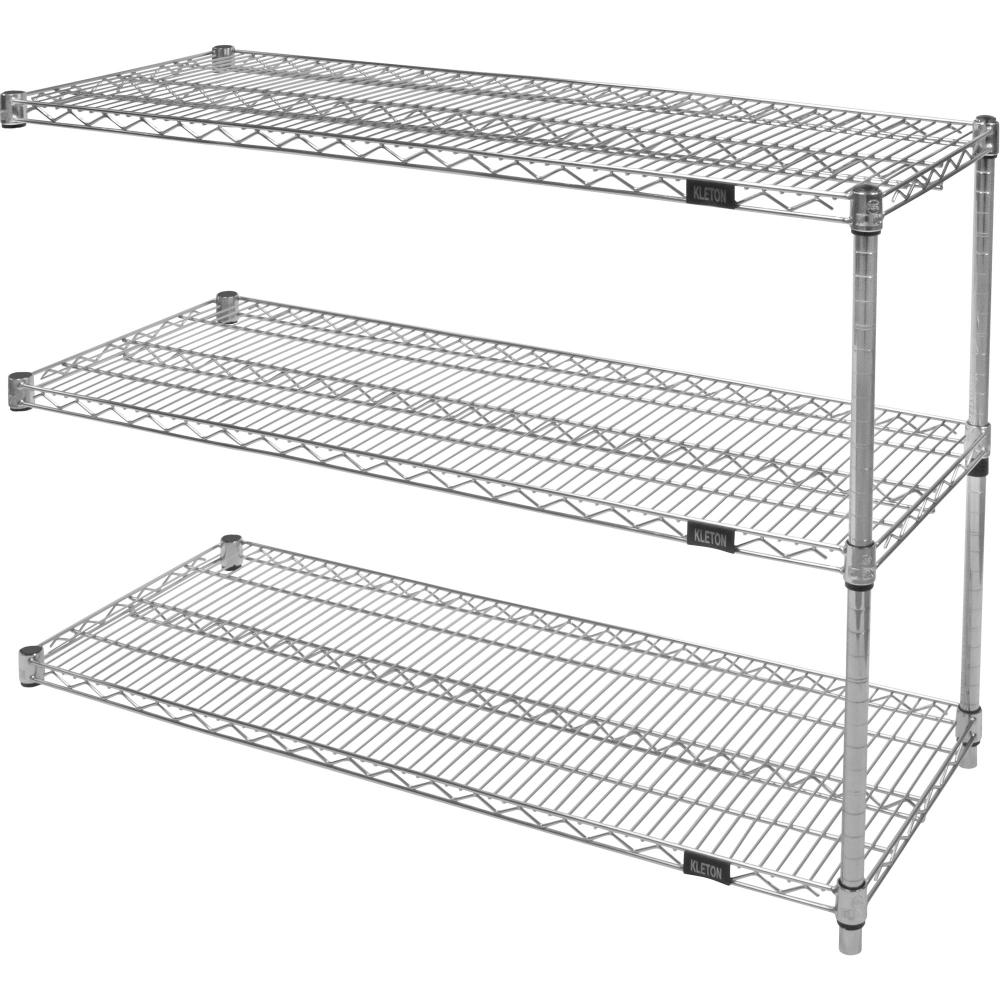 HD CHRM ADD-ON WIRE SHELF 18&#34;DX48&#34;WX33&#34;H,3SHELF