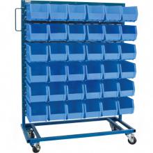 Kleton CB650 - Mobile Bin Racks - Singled Sided - Rack & Bin Combination