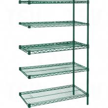 Kleton RN128 - Heavy-Duty Green Epoxy Finish Wire Shelving