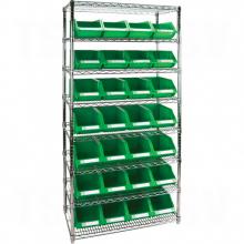 Kleton RL817 - Heavy-Duty Wire Shelving Units with Storage Bins