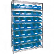 Kleton RL827 - Heavy-Duty Wire Shelving Units with Storage Bins